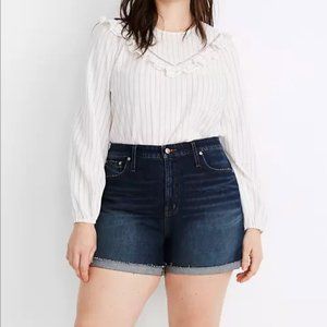 Madewell Curvy High-Rise Denim Shorts